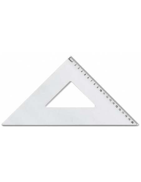 SQUADRA 45° 30 CM ALLUMINIO