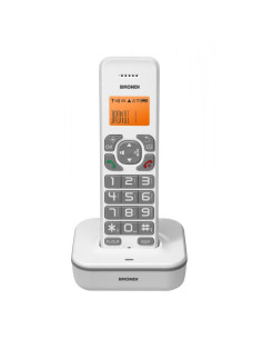 Brondi Bravo Star Telefono DECT Identificatore di chiamata Grigio, Bianco