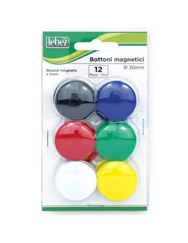 CF12 BOTTONI MAGN.30 MM BLIST ASS