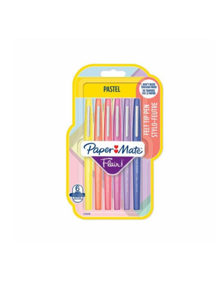 AST6 PENNE FLAIR PASTEL COL ASS