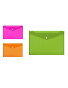 CF5 CARTELLINEE A4 FLUO C/BOTTONE