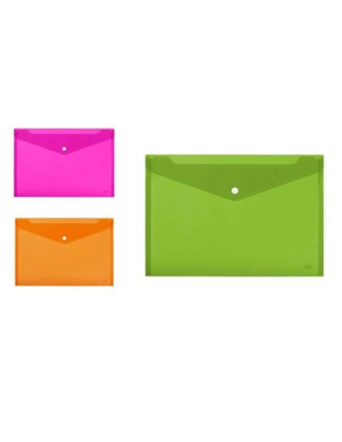 CF5 CARTELLINEE A4 FLUO C/BOTTONE