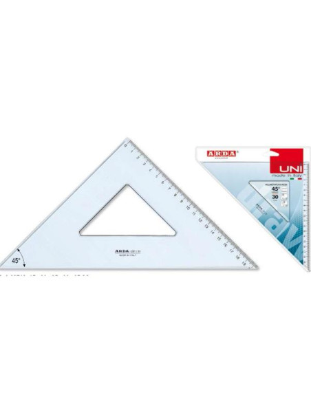 SQUADRA 45° 25CM LINEAUNI