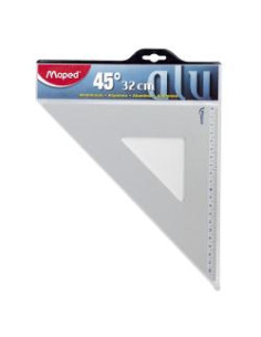 SQUADRA 32 CM 60°  ALLUMINIO