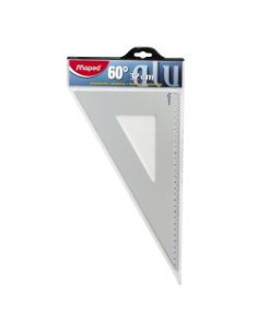 SQUADRA 32 CM 60°  ALLUMINIO