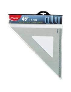 SQUADRA 37 CM 45°  ALLUMINIO