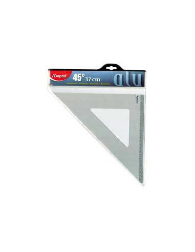 SQUADRA 37 CM 45°  ALLUMINIO