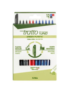 CF12 TRATTO1 GREEN PLAST 3 COL.ASS.