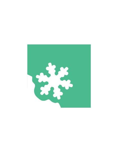 FUSTELLA ANGOLO MM.25  FIOCCO NEVE