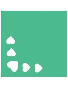 FUSTELLA ANGOLO MM.25  CUORICINI