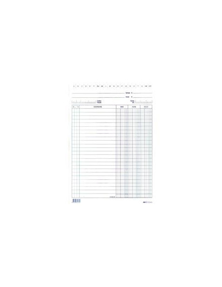 CF100 SCHEDE DARE/AVERE/SALDO BLU