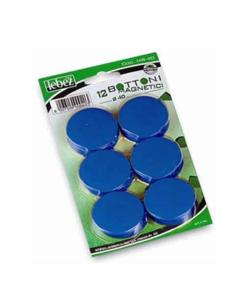 CF12 BOTTONI MAGN.BLU 40 MM BLIST.