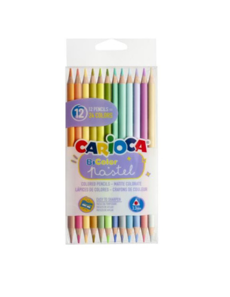 CF12 MATITE PASTEL BI-COLOR