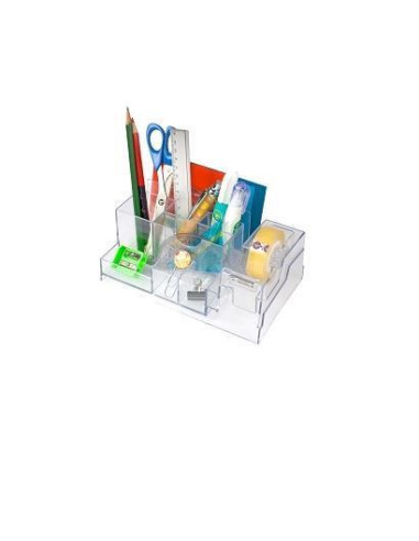 DESK ORGANIZER IN ABS TRASPARENTE