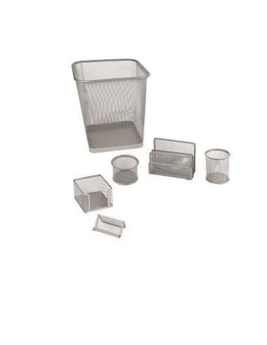 SET UFFICIO 6 PEZZI SILVER
