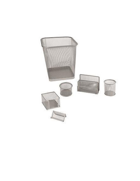 SET UFFICIO 6 PEZZI SILVER