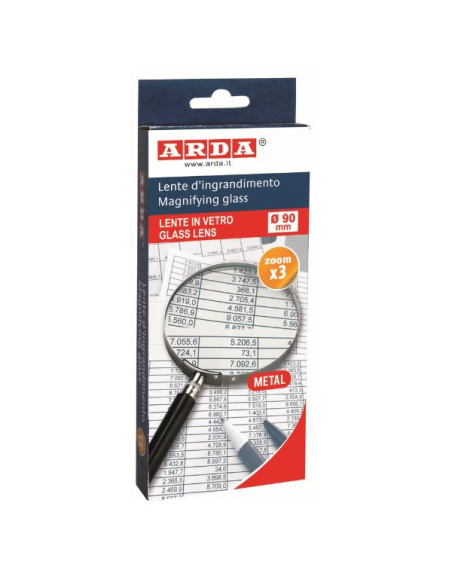 LENTE INGRANDIMENTO VETRO OTTICO 90
