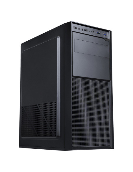 CASE ITEK M.TOWER "WINCO" 500W, FRONT 2*USB3 + 2*USB2 + AUDIO - BK (Effetto Spazzolato) - ITOCWOMU3