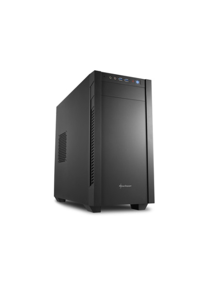 SHARKOON CASE S1000 MINI TOWER MICRO-ATX/MINI ITX, 4 SLOT, 2XUSB 3,0, 1X120 FRON 1X120 REAR, COLORE NERO