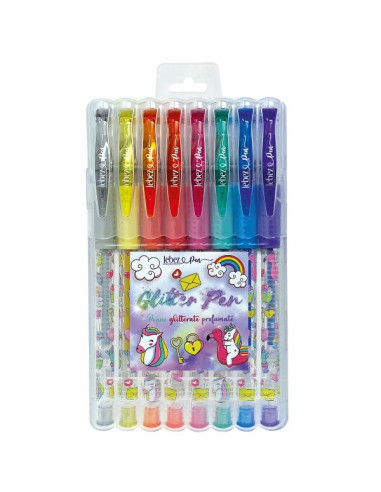 CF8 PENNE GEL GLITTERATE UNICORNO