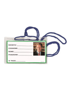 CF100 PORTABADGE CON CORDONE