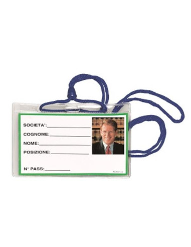 CF100 PORTABADGE CON CORDONE