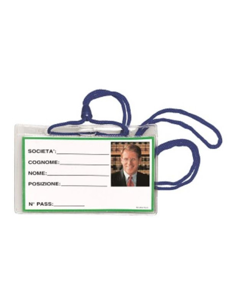 CF100 PORTABADGE CON CORDONE