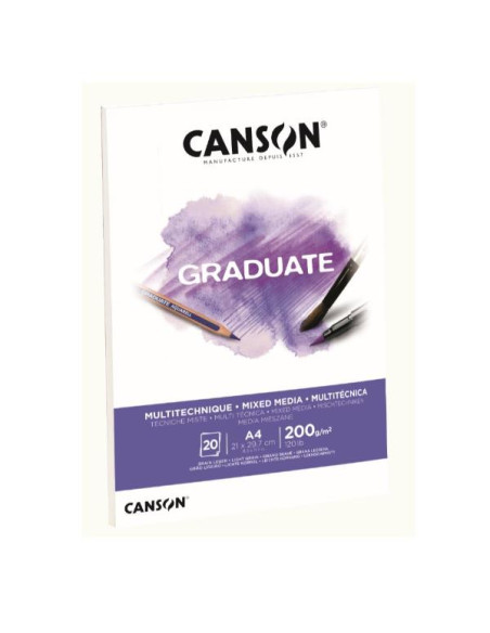 BLOCCO  MIX MEDIA A4 20FG. 200 G