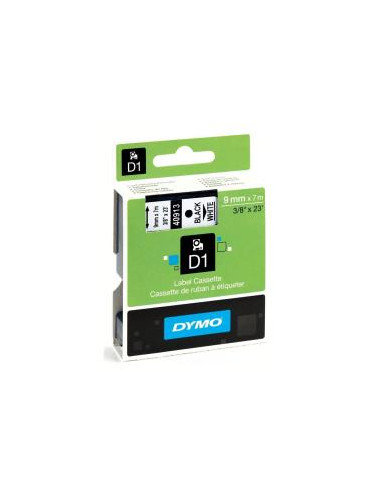 NASTRO  D1 9MMX7M NERO/BIANCO