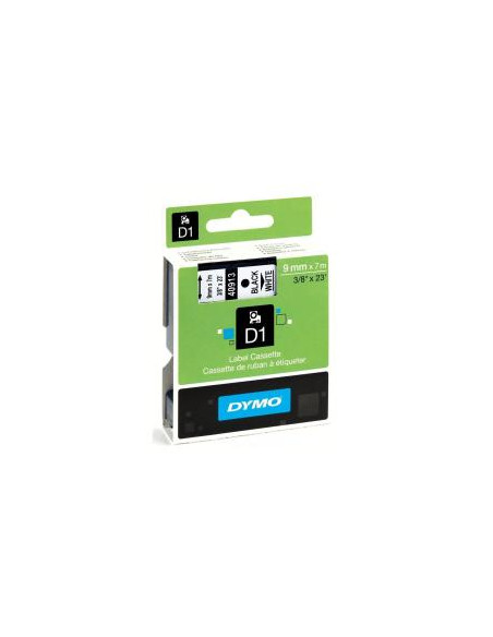 NASTRO  D1 9MMX7M NERO/BIANCO