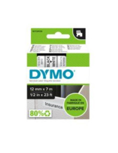 NASTRO  D1 12MMX7M NERO/BIANC