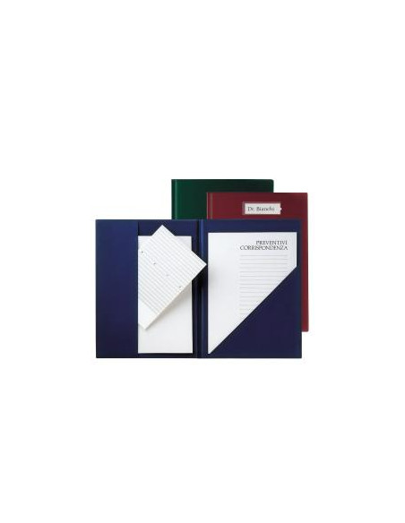 CARTELLA PORTA CORRISPONDENZA BLU