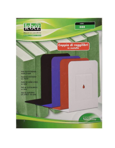 COPPIA 2 REGGILIBRI IN METALLO ROSS