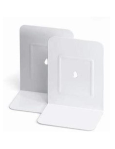 COPPIA 2 REGGILIBRI IN METALLO BIAN