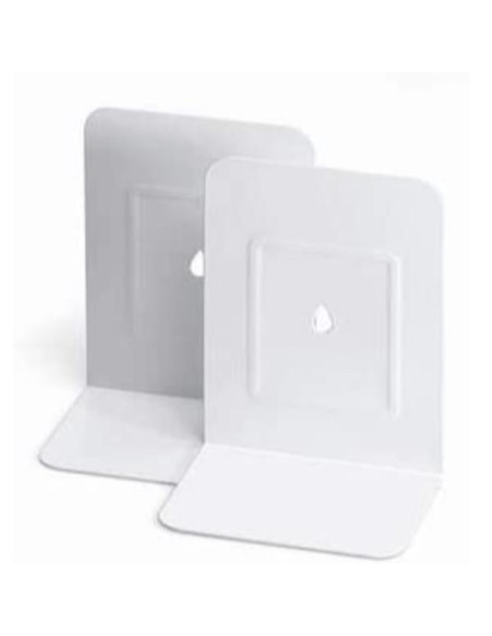 COPPIA 2 REGGILIBRI IN METALLO BIAN