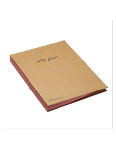 LIBRO FIRMA 18 INTERCALARI ROSSO