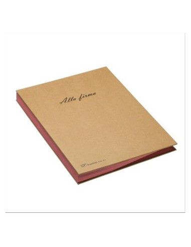 LIBRO FIRMA 18 INTERCALARI ROSSO