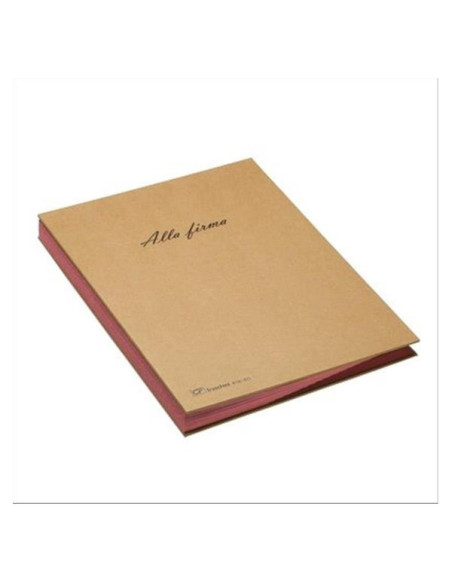 LIBRO FIRMA 18 INTERCALARI ROSSO