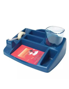 PORTAOGGETTI TAVOLO BLU OPACO