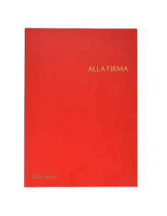 LIBRO FIRMA 14 INTERCALARI ROSSO