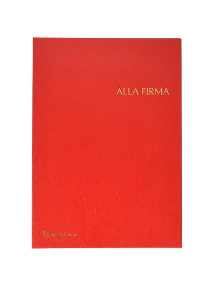 LIBRO FIRMA 14 INTERCALARI ROSSO