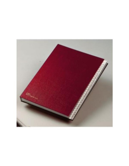 LIBRO FIRMA 18 INTERCALARI ROSSO