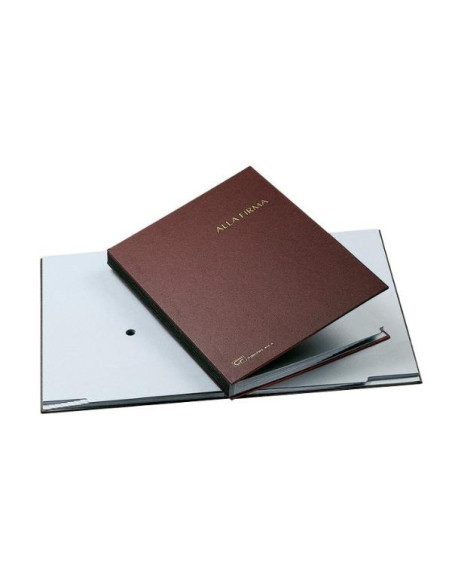 LIBRO FIRMA 18 INTERCALARI MARRONE