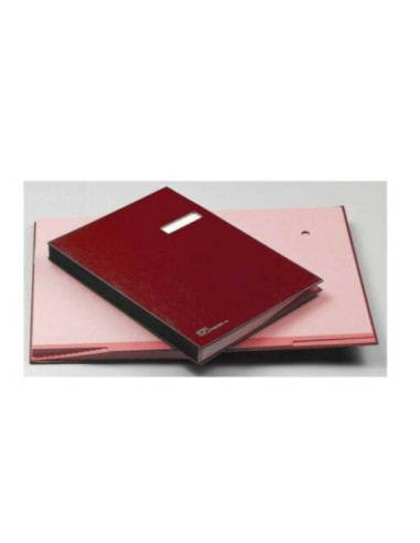 LIBRO FIRMA 18 INTERCALARI ROSSO