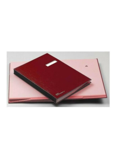 LIBRO FIRMA 18 INTERCALARI ROSSO