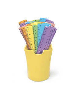 BARATTOLO 36PZ RIGHELLI 15CM PASTEL