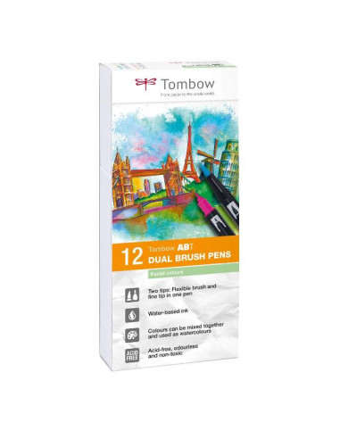 CF12 PENNARELLI DUAL BRUSH PASTELLO