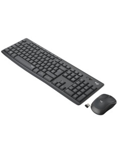 TASTIERA LOGITECH+MOUSE Wireless Desktop MK295 SILENT COMBO USB GRAFITE 920-009797
