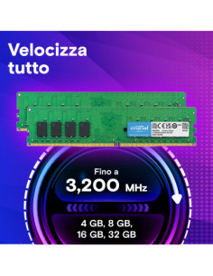 MEM DDR4 CRUCIAL 8GB 3200MHz UDIMM CT8G4DFRA32A 2
