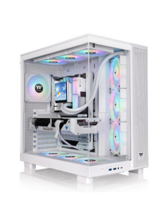 THERMALTAKE CASE M.TOWER VIEW 380 XL 2*TG ARGB SNOW 4*120MM FAN